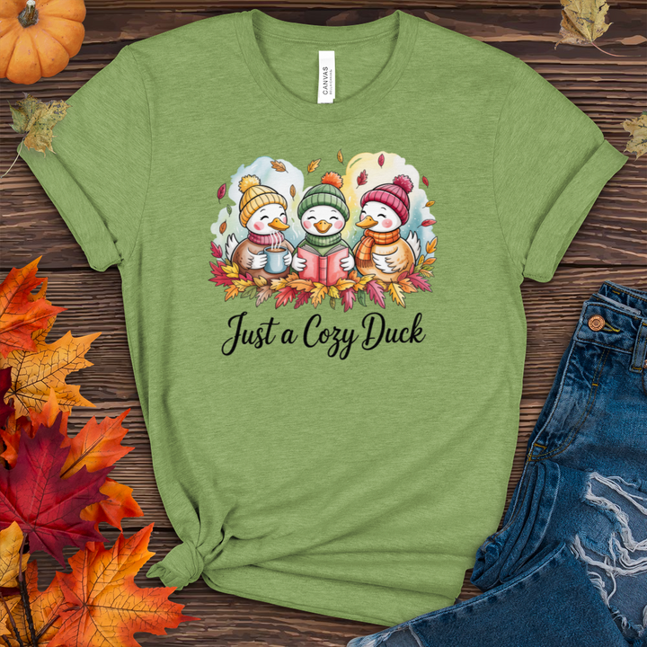 Just a Cozy Duck Heathered Tee
