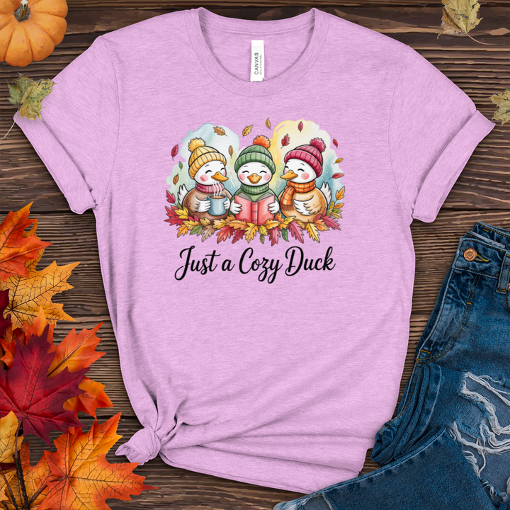 Just a Cozy Duck Heathered Tee