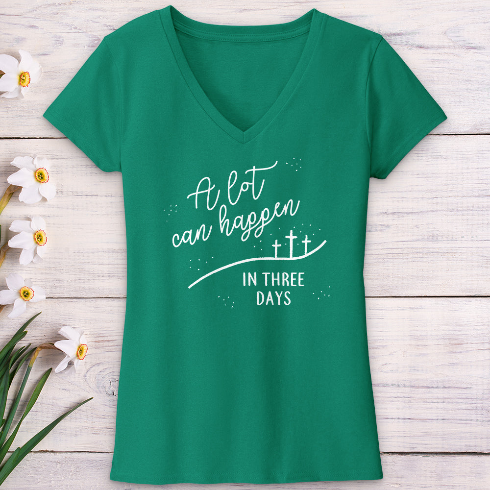 A Lot Can Happen V-Neck Tee