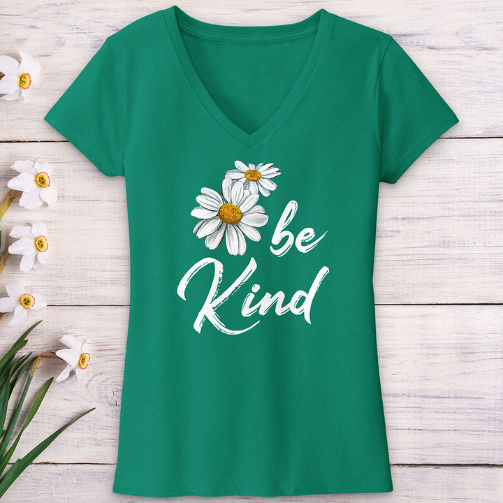 Be Kind Daisy V-Neck Tee