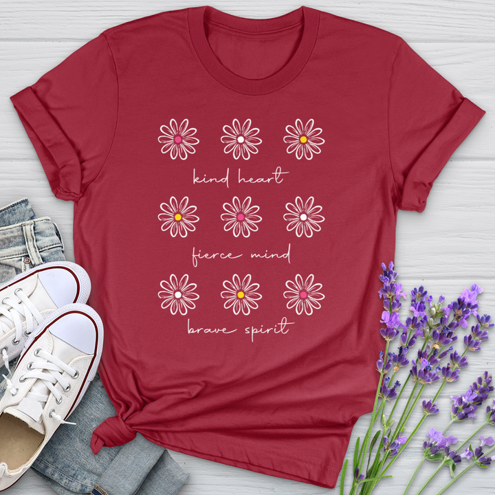 Kind Heart White Daisies Softstyle Tee