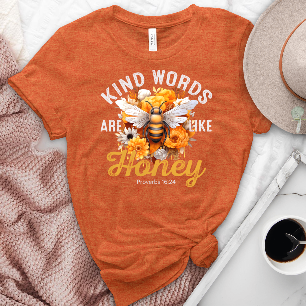 Kind Words Are Like Honey Heathered Tee