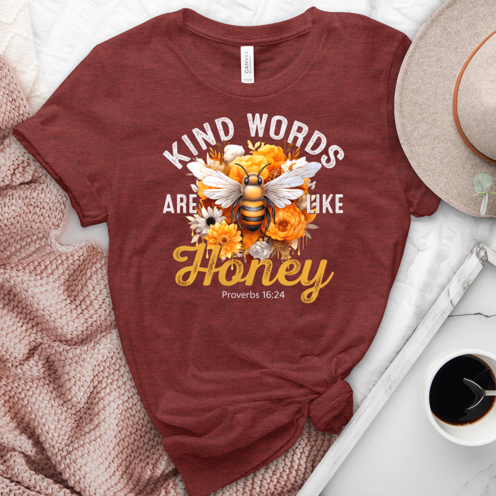 Kind Words Are Like Honey Heathered Tee