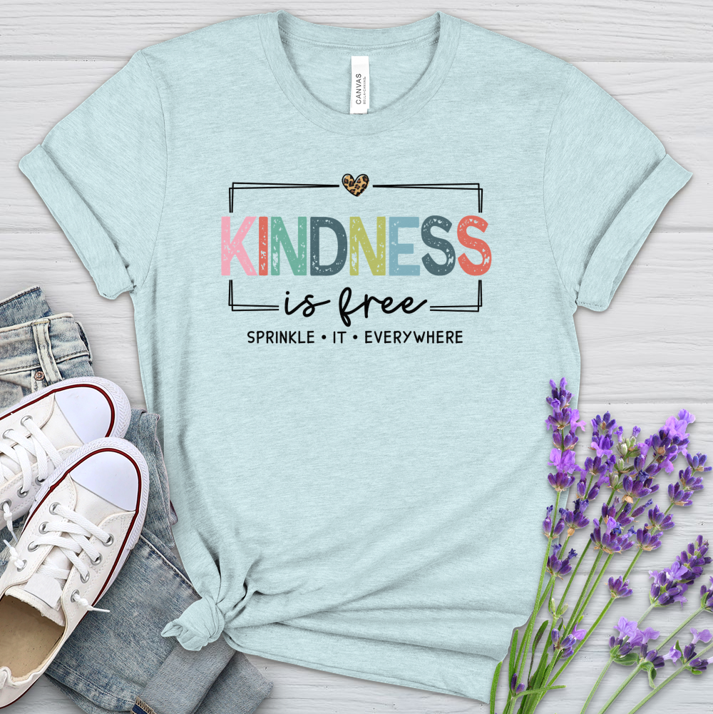 Kindness Is Free Heathered Tee