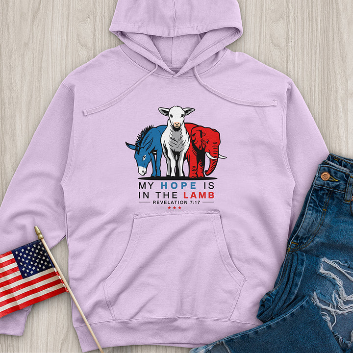 My Hope Is In The Lamb Midweight Hooded Sweatshirt