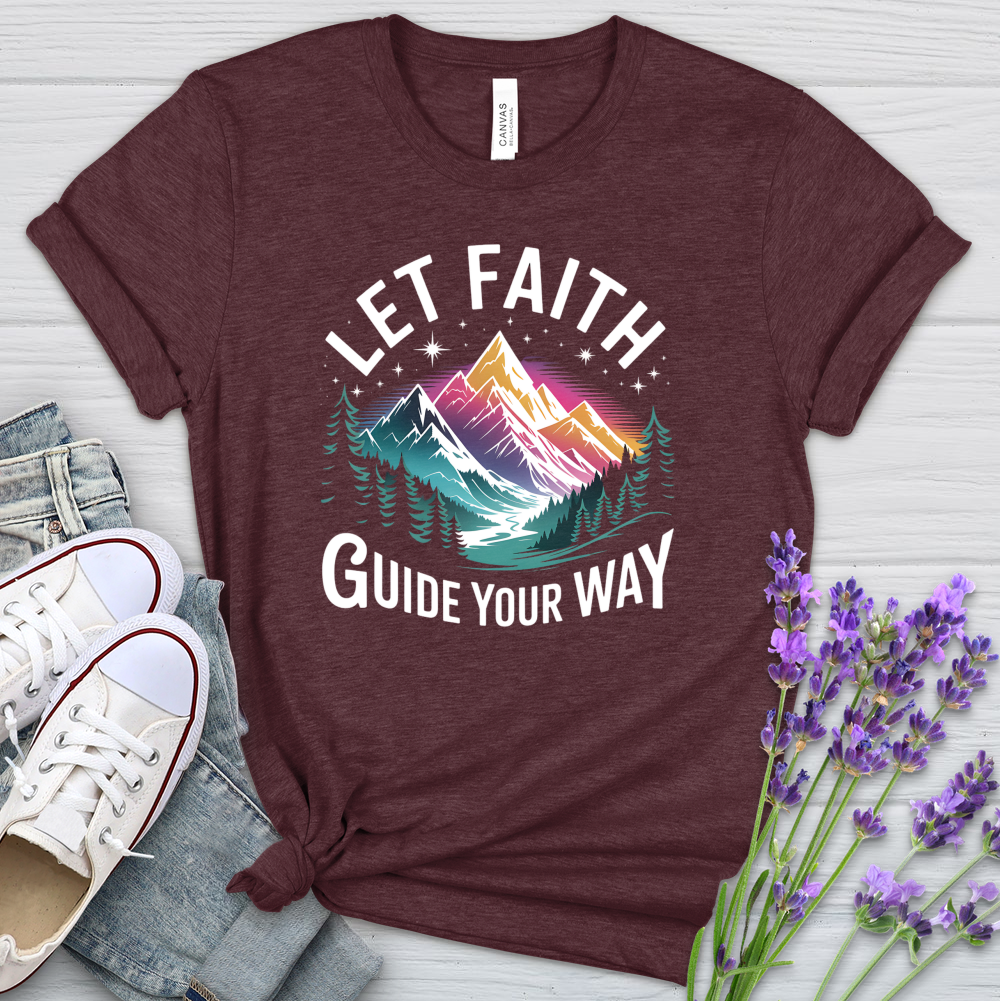 Let Faith Guide Your Way Heathered Tee