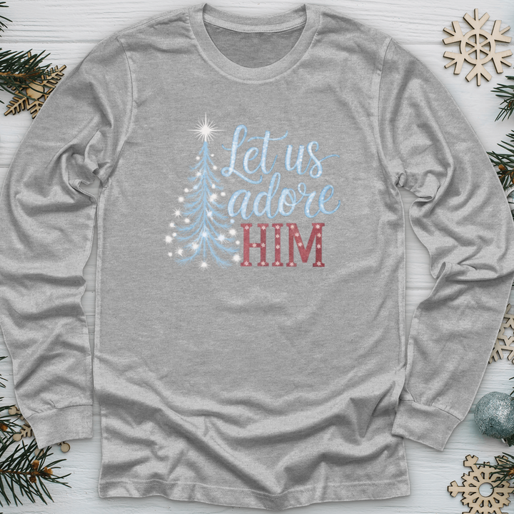 Let Us Adore Him Frozen Long Sleeve Tee