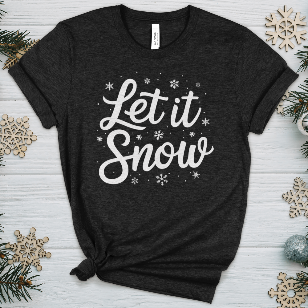 Let It Snow Heathered Tee