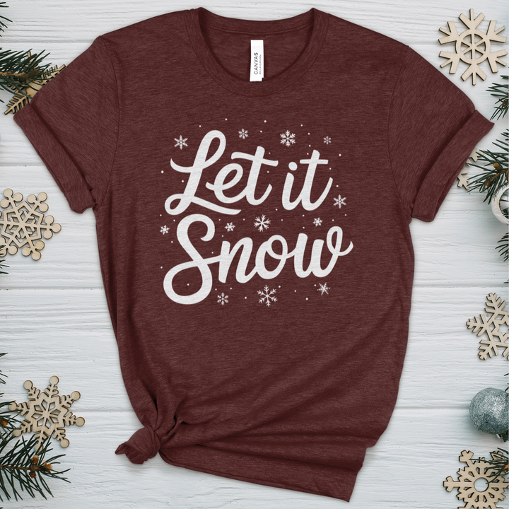 Let It Snow Heathered Tee