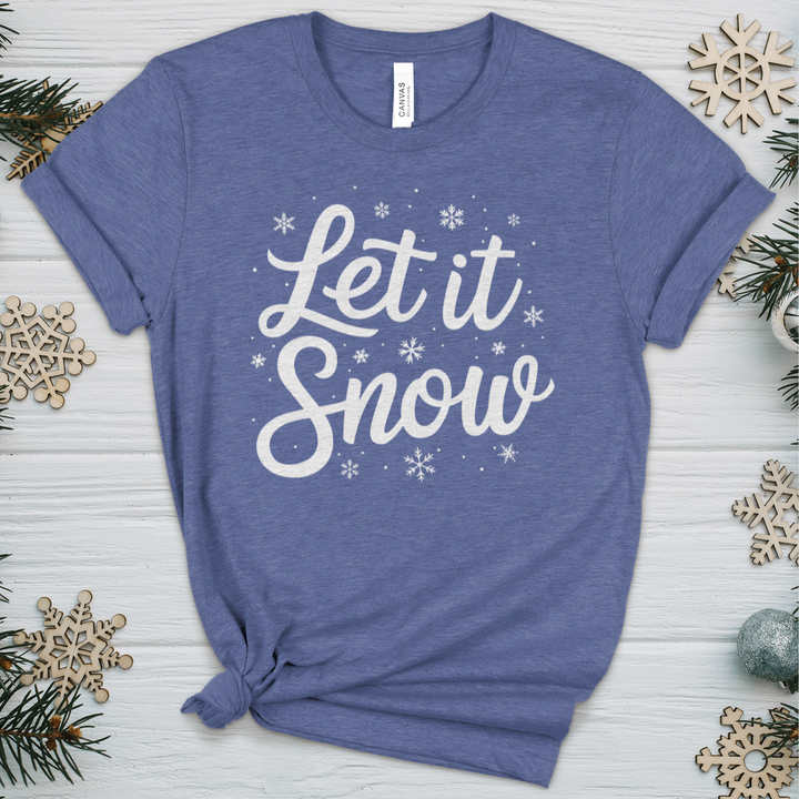 Let It Snow Heathered Tee