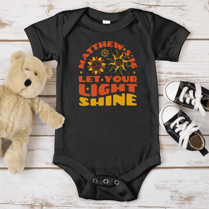 Let Your Light Shine Baby Onesie