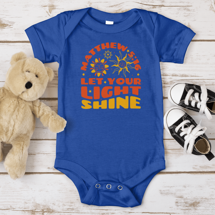 Let Your Light Shine Baby Onesie