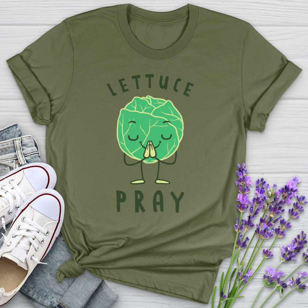 Lettuce Pray 01 Softstyle Tee