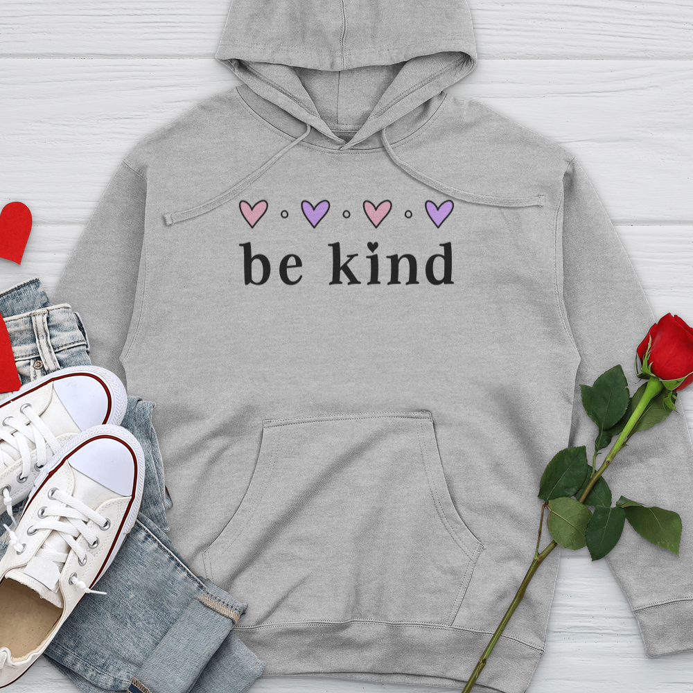 Little Pink Hearts Midweight Hooded Sweatshirt