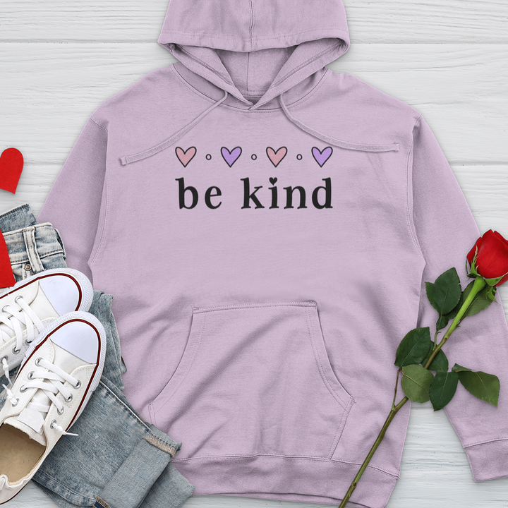 Little Pink Hearts Midweight Hooded Sweatshirt