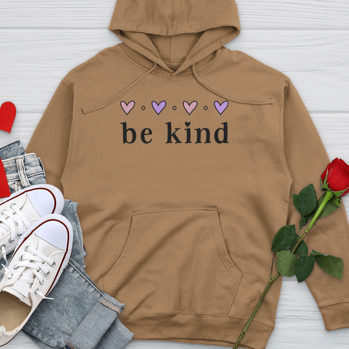 Little Pink Hearts Midweight Hooded Sweatshirt