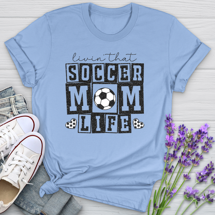 Livin That Soccer Mom Life Softstyle Tee