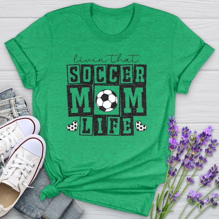 Livin That Soccer Mom Life Softstyle Tee