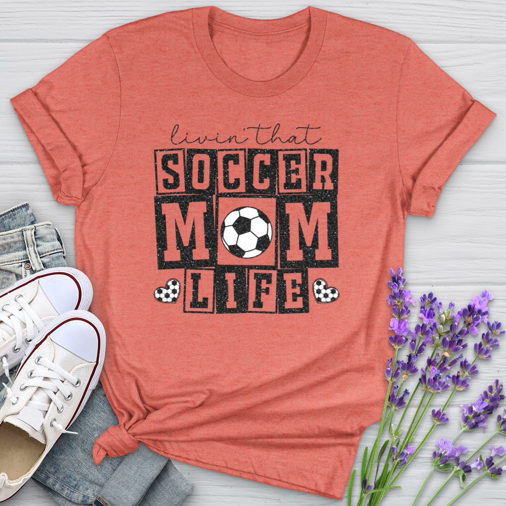 Livin That Soccer Mom Life Softstyle Tee