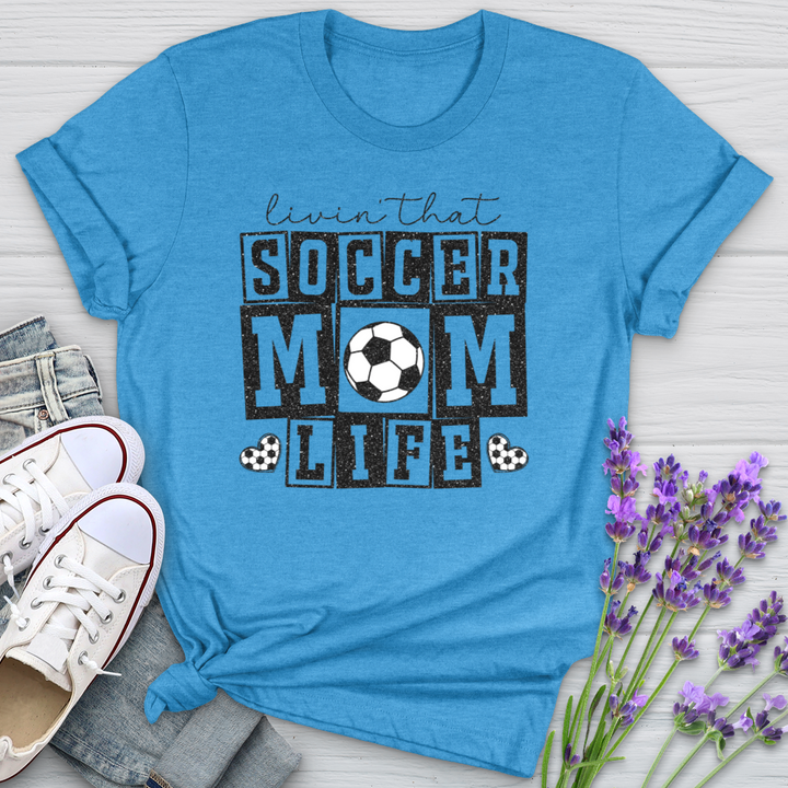 Livin That Soccer Mom Life Softstyle Tee