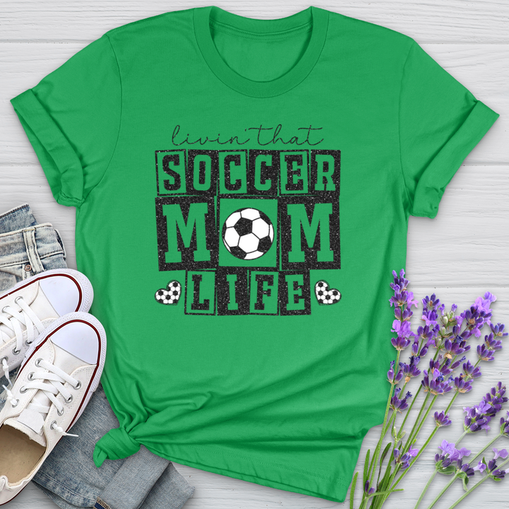 Livin That Soccer Mom Life Softstyle Tee