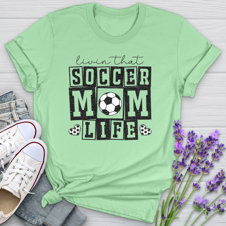 Livin That Soccer Mom Life Softstyle Tee