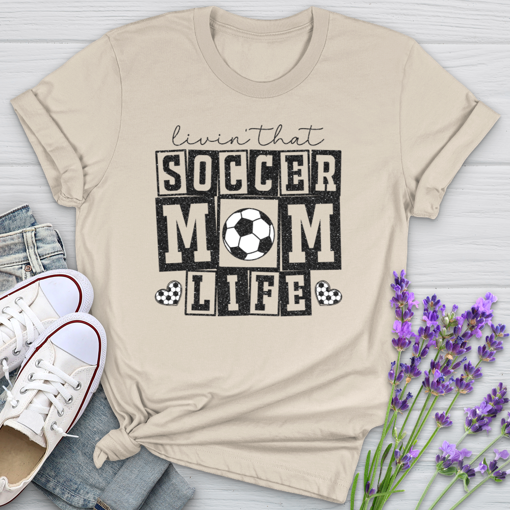 Livin That Soccer Mom Life Softstyle Tee