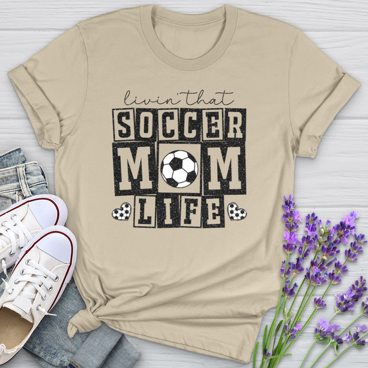 Livin That Soccer Mom Life Softstyle Tee