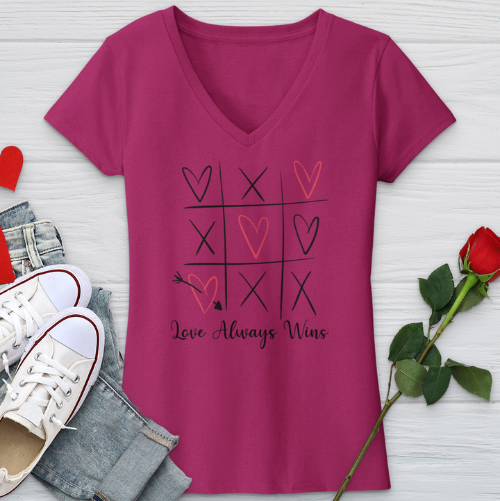 Love Always Wins Sketch V-Neck Tee