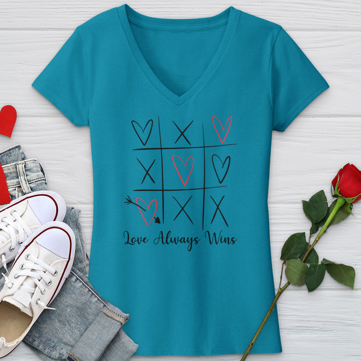 Love Always Wins Sketch V-Neck Tee