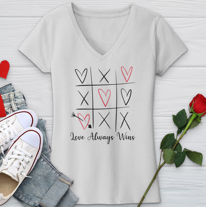 Love Always Wins Sketch V-Neck Tee