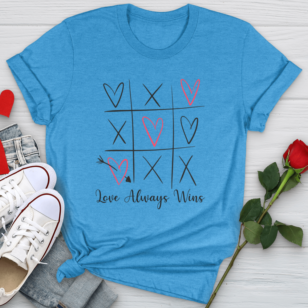 Love Always Wins X's & O's Softstyle Tee