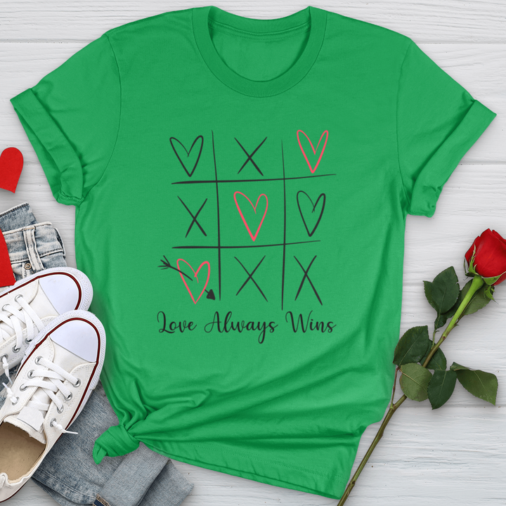 Love Always Wins X's & O's Softstyle Tee