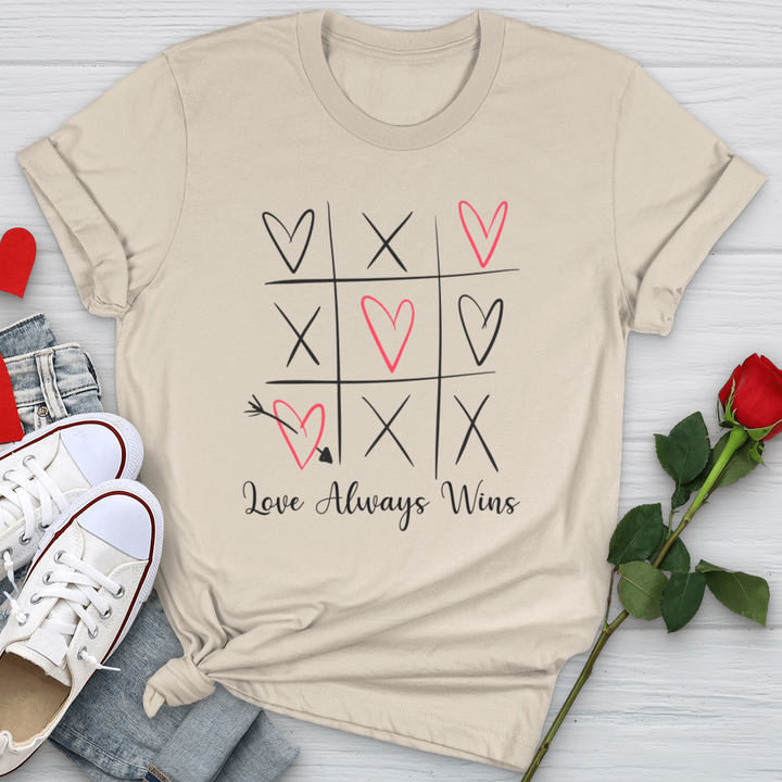 Love Always Wins X's & O's Softstyle Tee