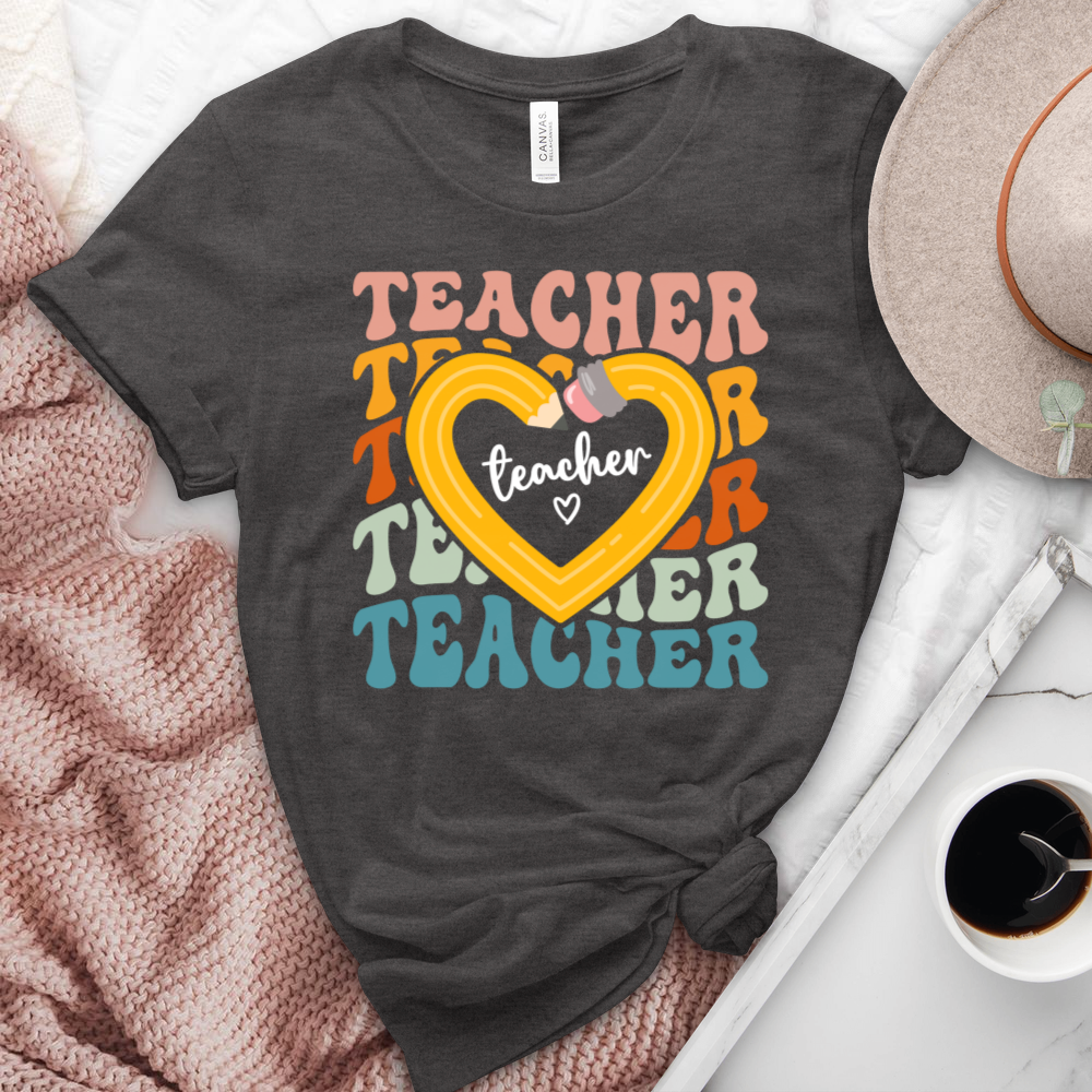 Love For Teaching  Heathered Tee