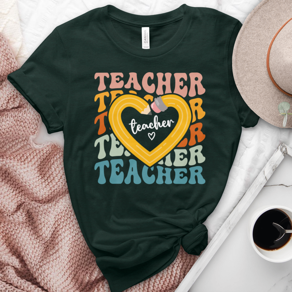 Love For Teaching  Heathered Tee