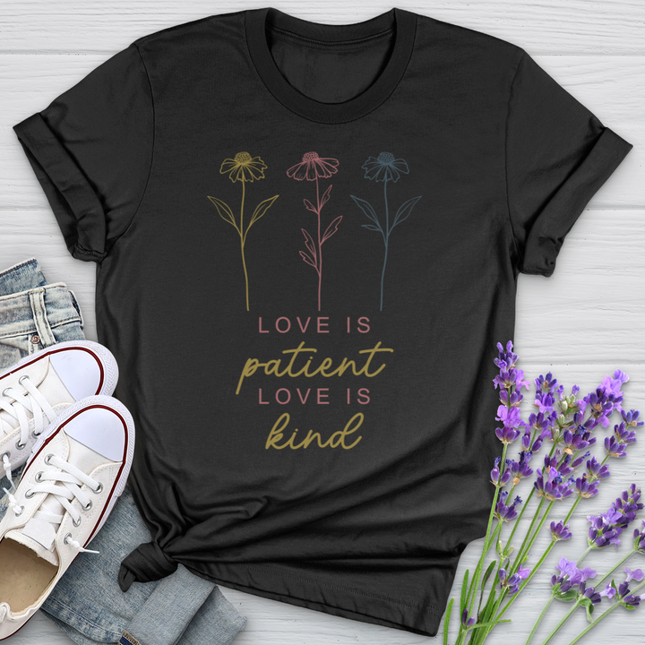 Love Is Floating Flowers Softstyle Tee