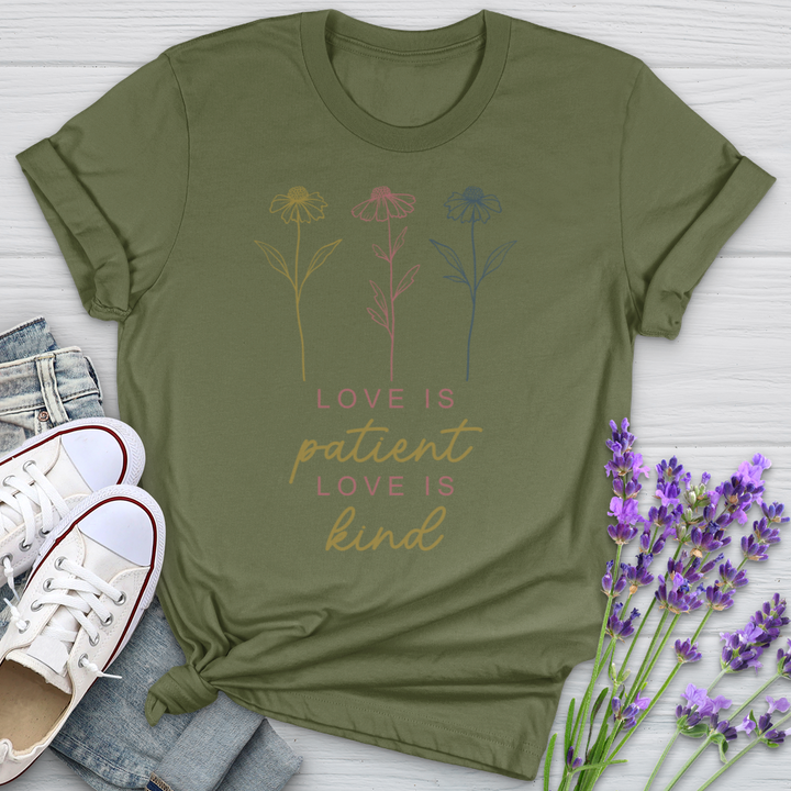 Love Is Floating Flowers Softstyle Tee