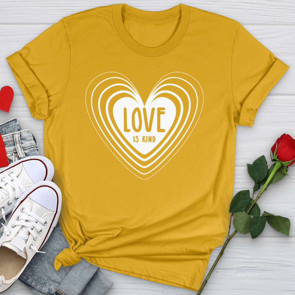 Love Is Kind White Heart Softstyle Tee