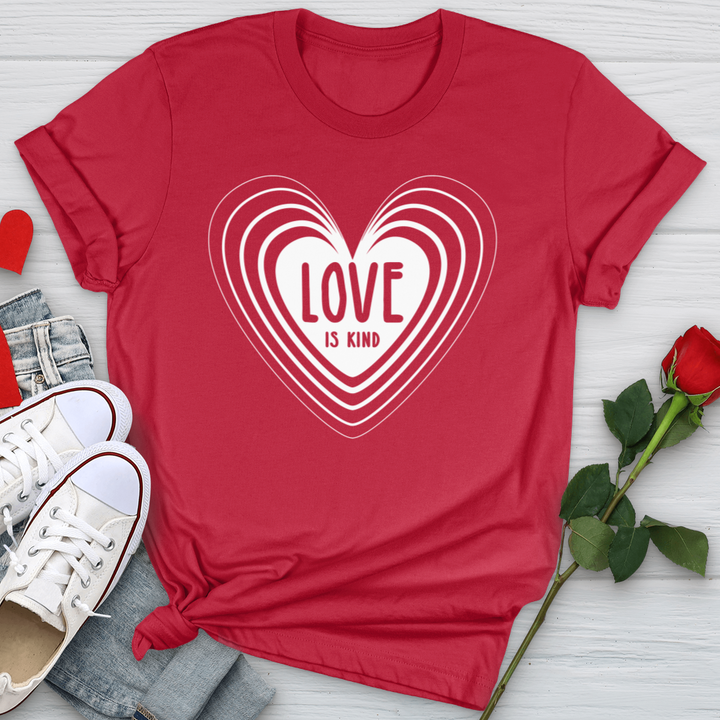 Love Is Kind White Heart Softstyle Tee