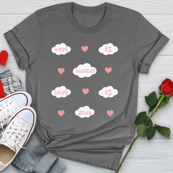 Love Is Patient Clouds Softstyle Tee