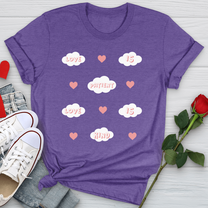 Love Is Patient Clouds Softstyle Tee