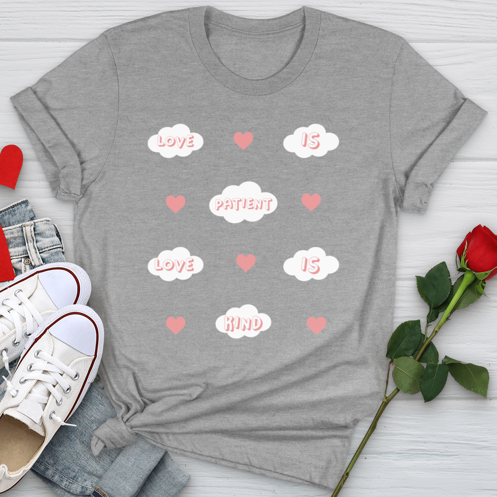 Love Is Patient Clouds Softstyle Tee