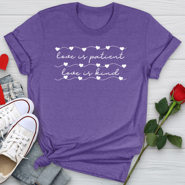 Love Is Patient Heart Strings Softstyle Tee