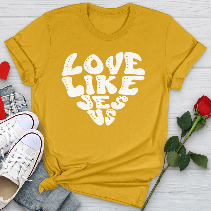 Love Like Jesus White Softstyle Tee