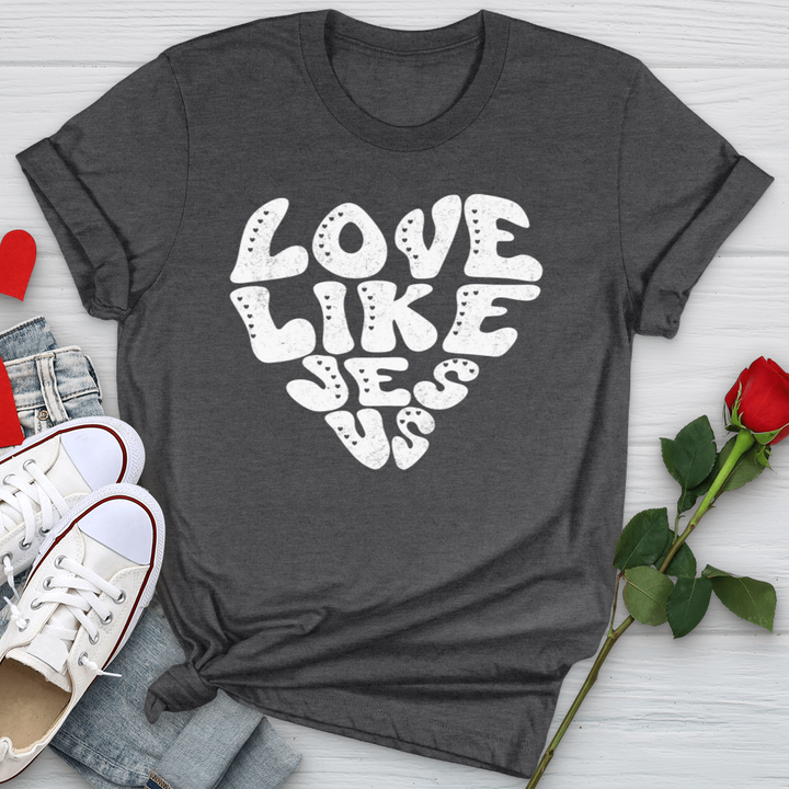 Love Like Jesus White Softstyle Tee