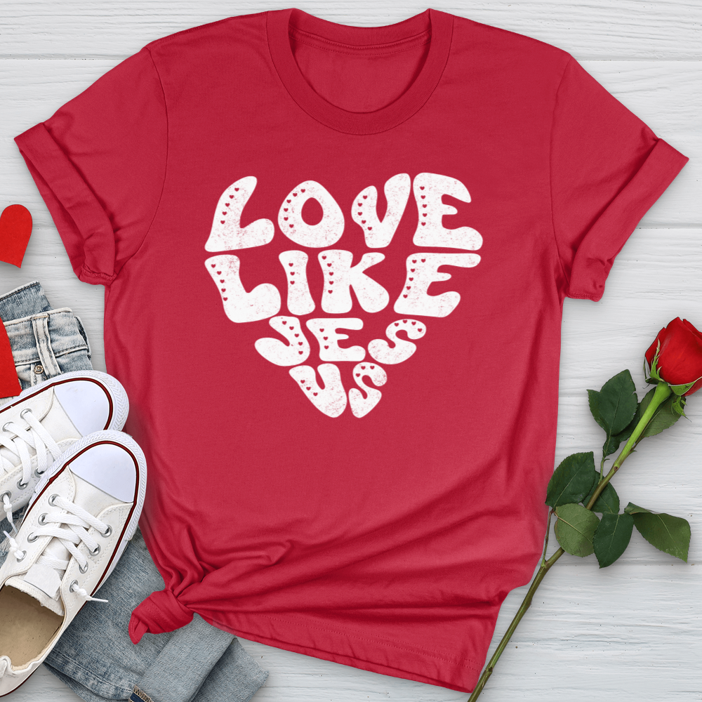 Love Like Jesus White Softstyle Tee