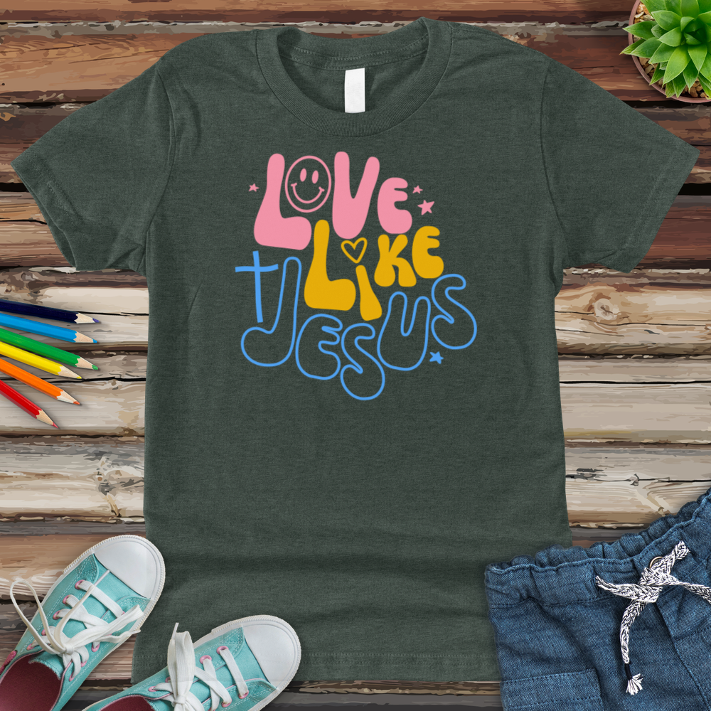 Love Like Jesus Youth Heathered Tee