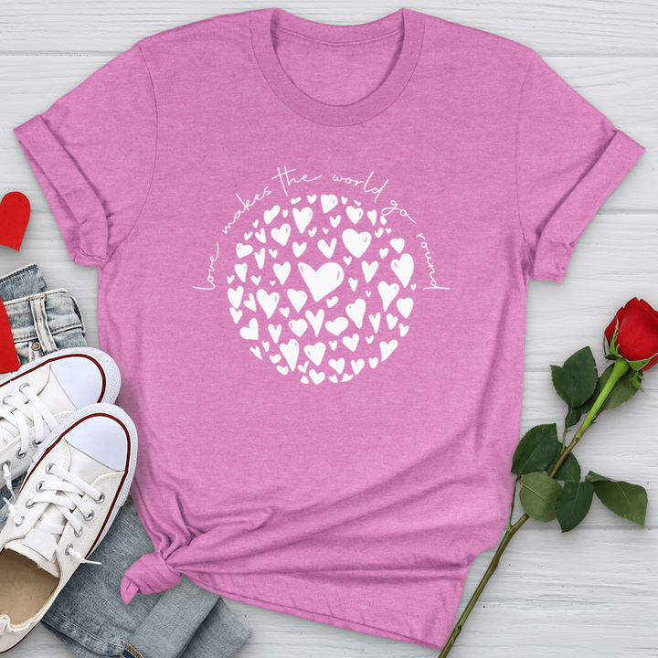 Love Makes the World Go Round Softstyle Tee