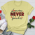Love Never Fails Red Patterned Softstyle Tee
